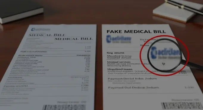 how to spot a fake medical bill